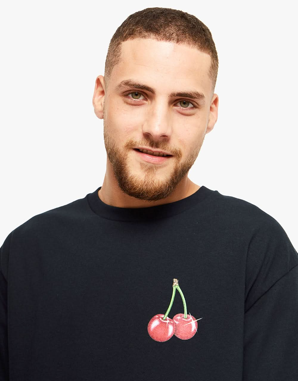 Route One Cherries T-Shirt - Black