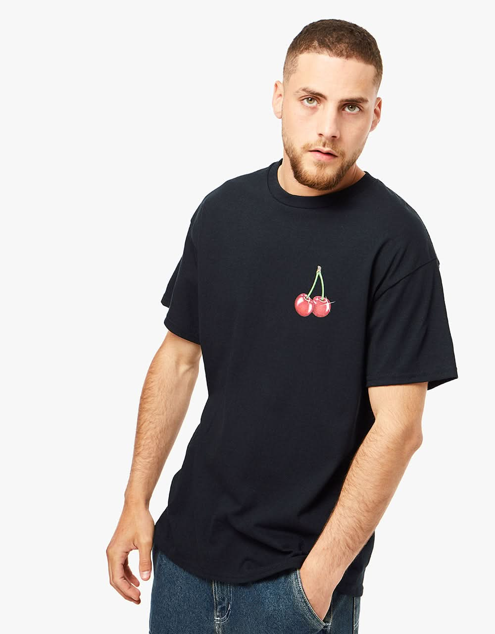 T-Shirt Route One Cerises - Noir