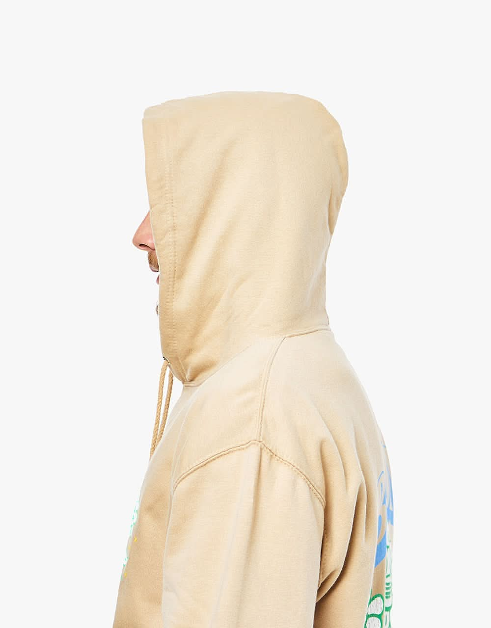 Route One Bloom Pullover Hoodie - Desert Sand