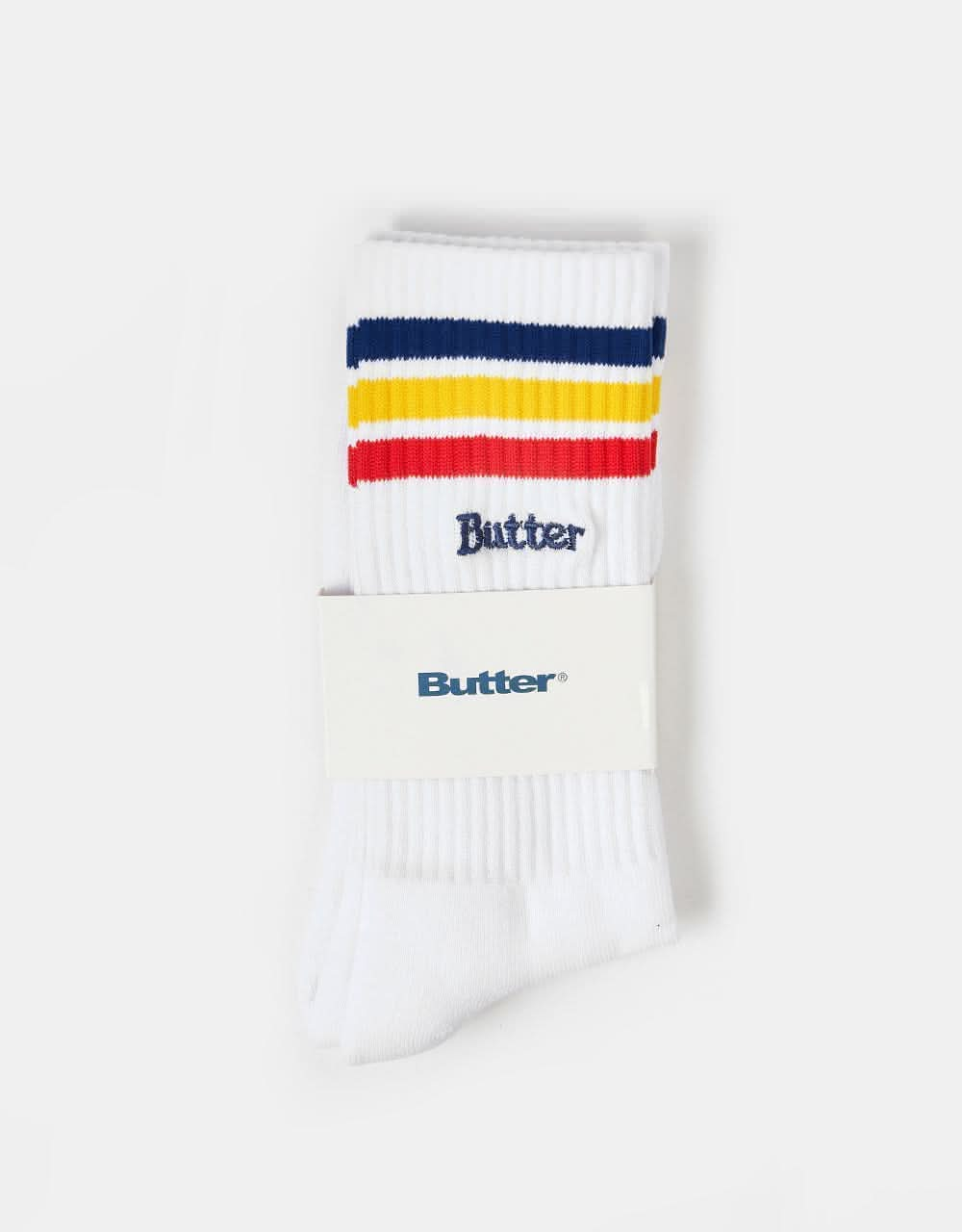 Butter Goods Stripe Socks - White