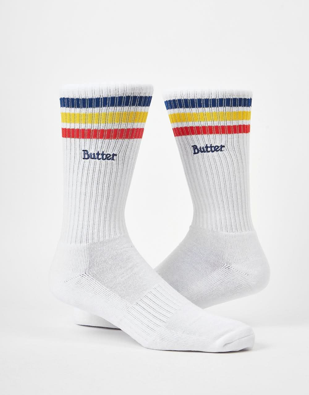 Butter Goods Stripe Socks - White