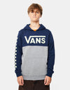 Vans Classic Block Kids Pullover Hoodie - Dress Blues/Cement Heather