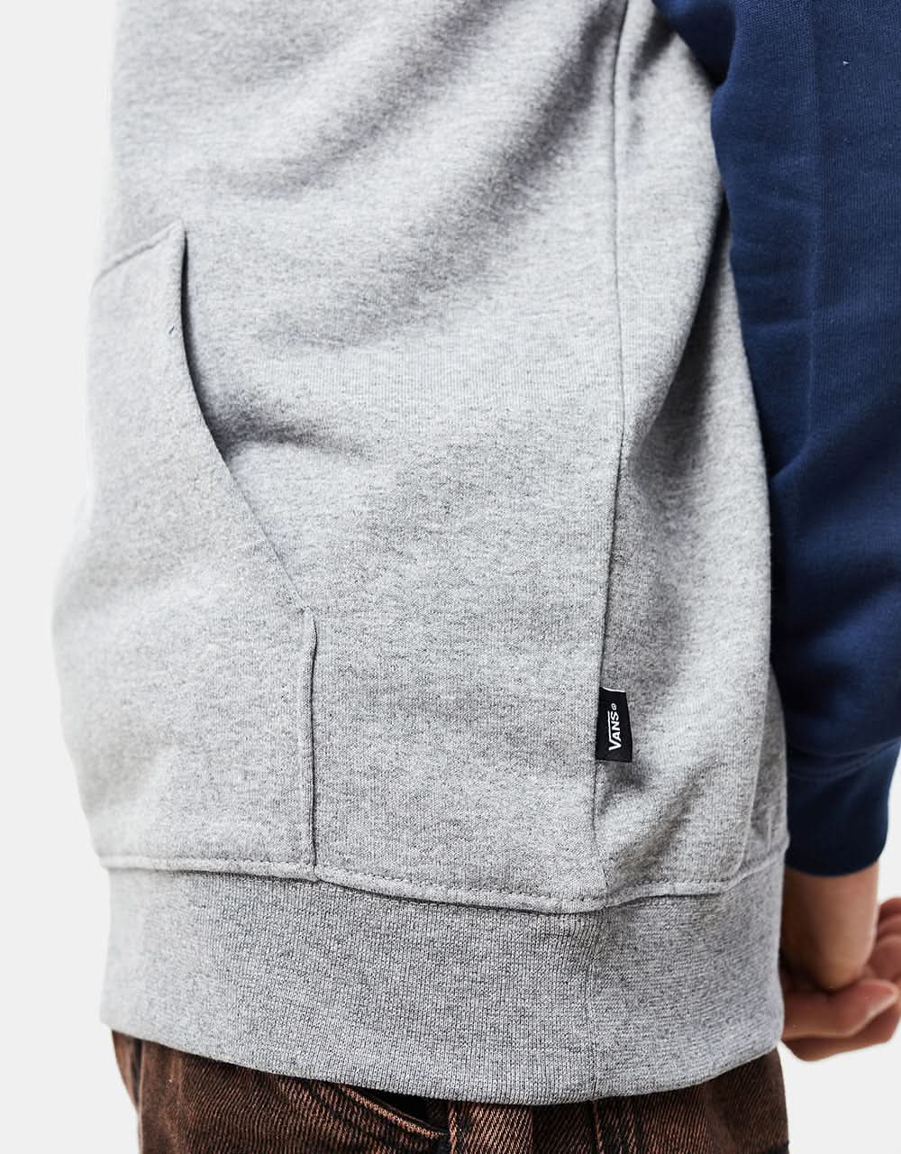 Vans Classic Block Kids Pullover Hoodie - Dress Blues/Cement Heather