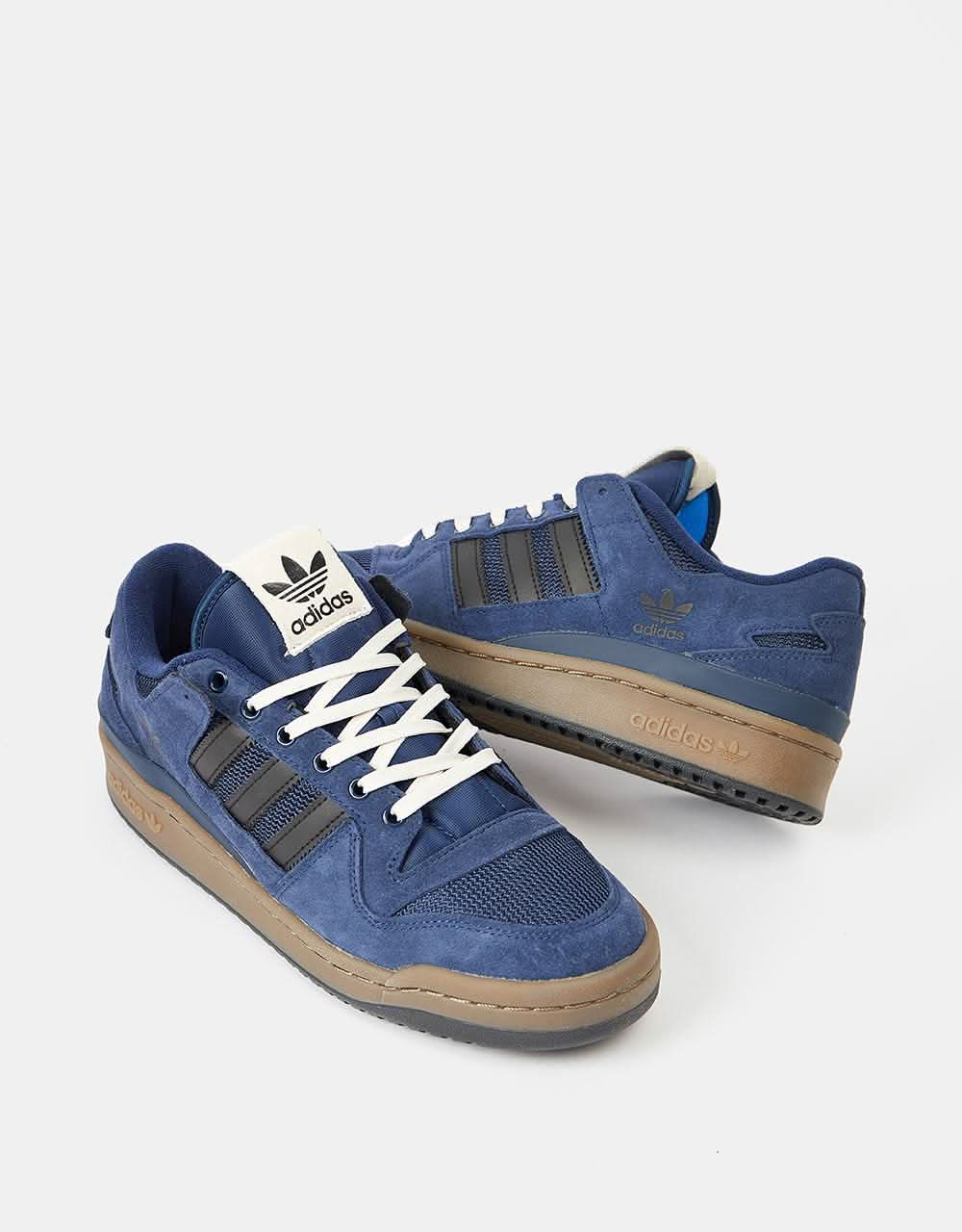 adidas Forum 84 Low ADV Skate Shoes - Collegiate Navy/Core Black/Bluebird