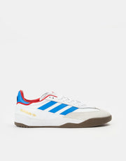 adidas Copa Nationale Skate Shoes - White/Bluebird/Scarlet