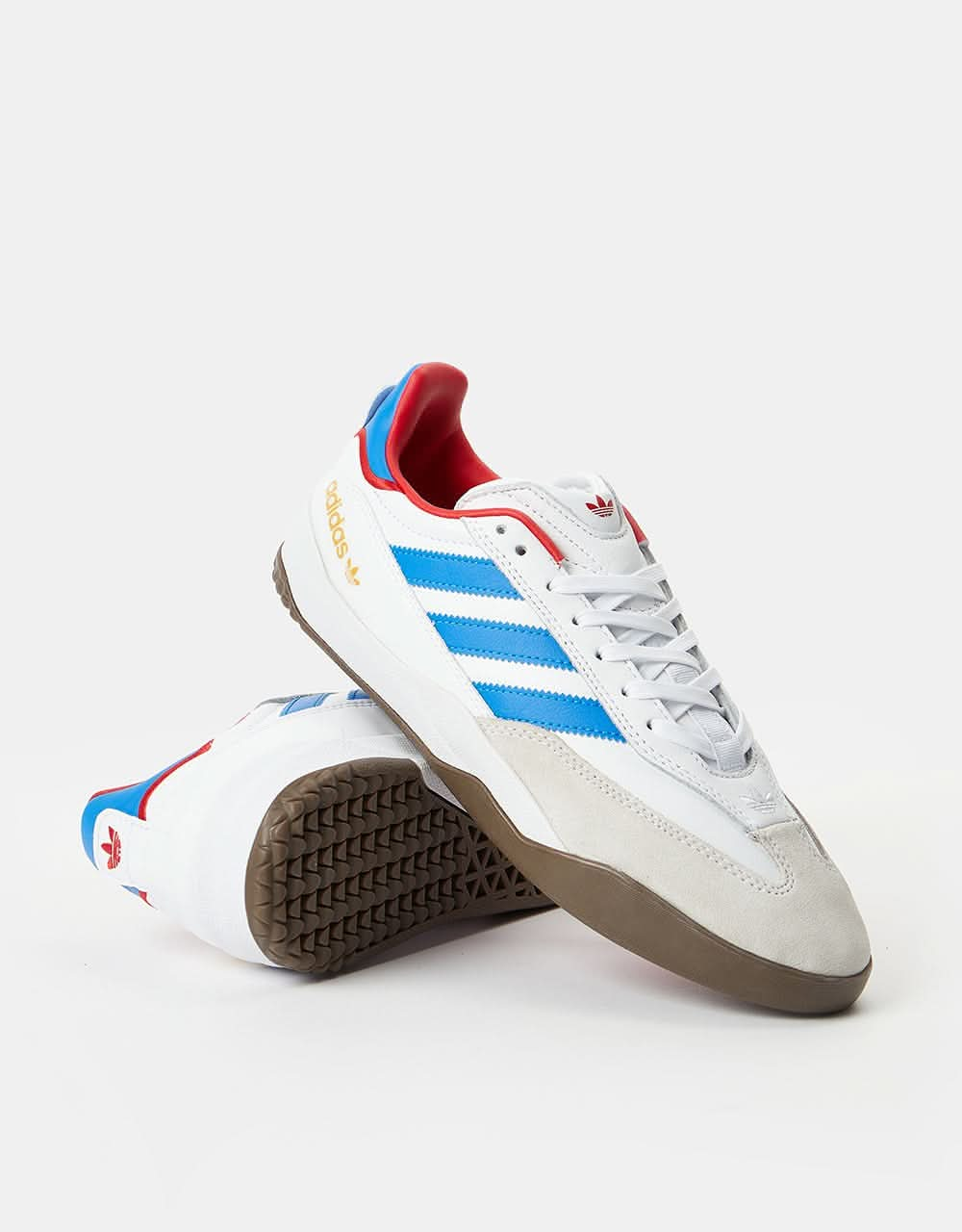 adidas Copa Nationale Skate Shoes - White/Bluebird/Scarlet