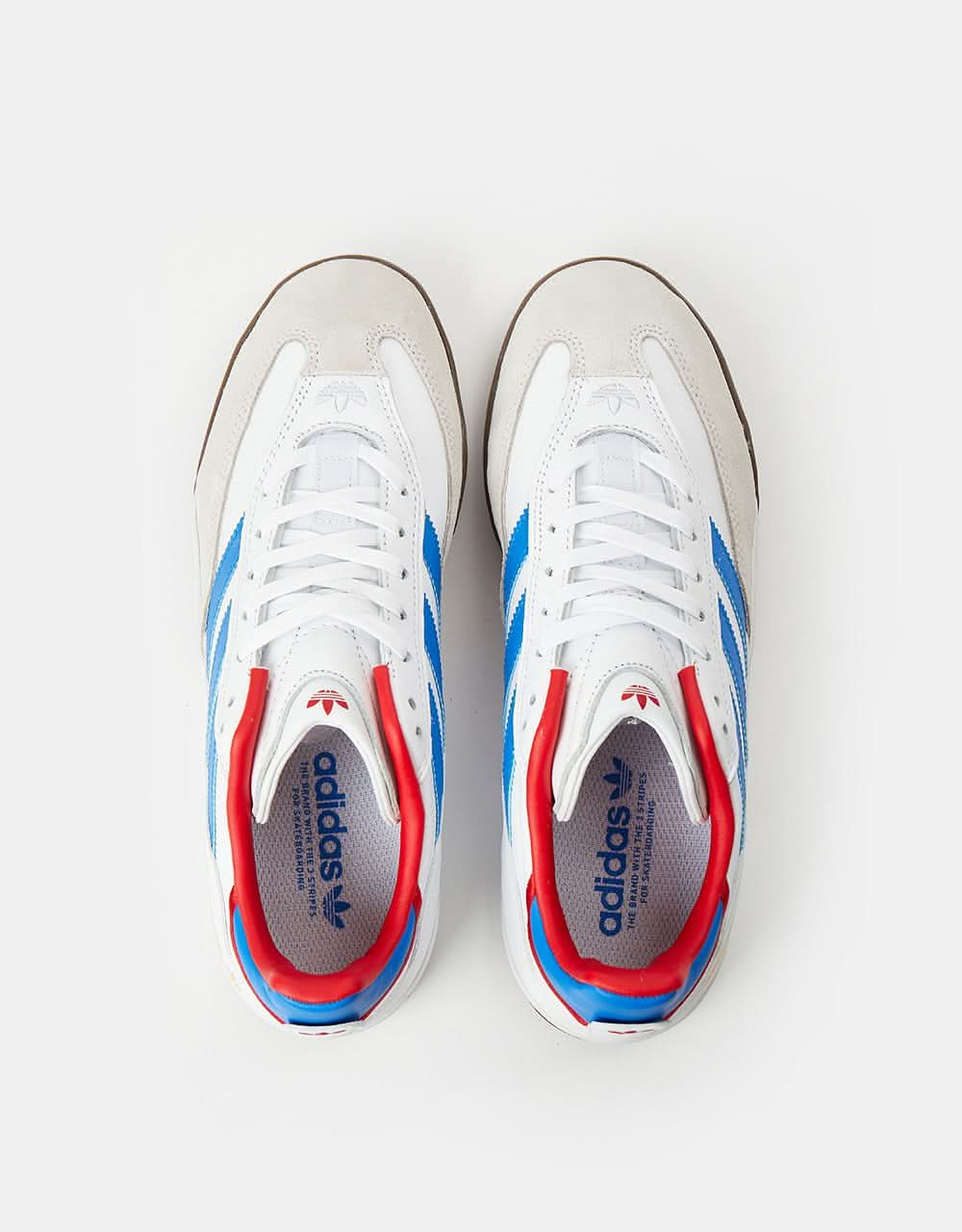 adidas Copa Nationale Skate Shoes - White/Bluebird/Scarlet