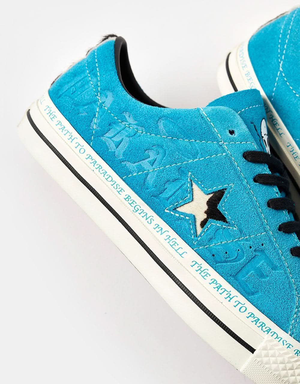 Converse x Paradise One Star Pro Sean Pablo Skate Shoes - Rapid Teal/Black/Egret