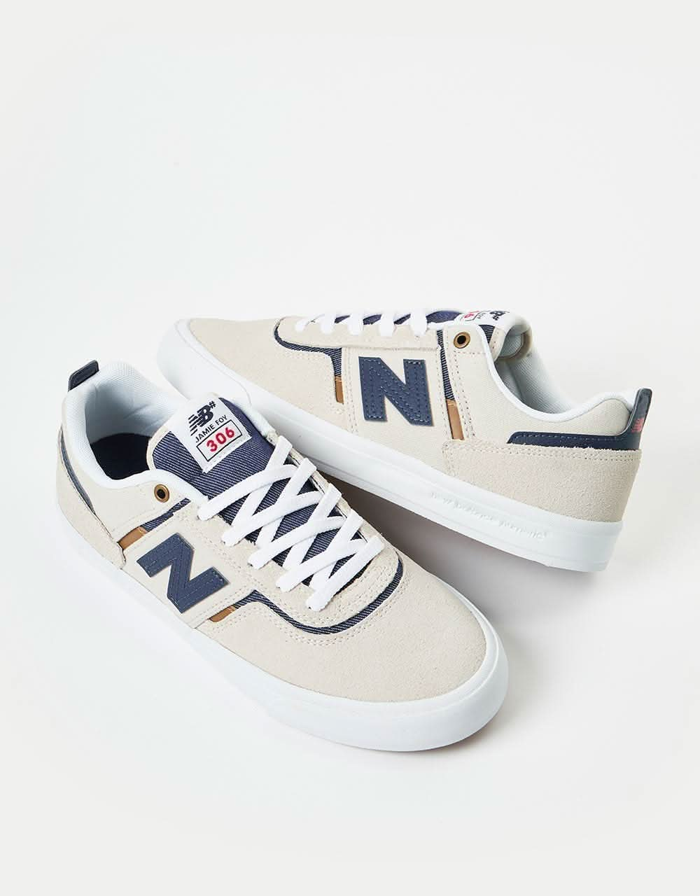 New Balance Numeric Jamie Foy 306 Skate Shoes - Sea Salt/Navy