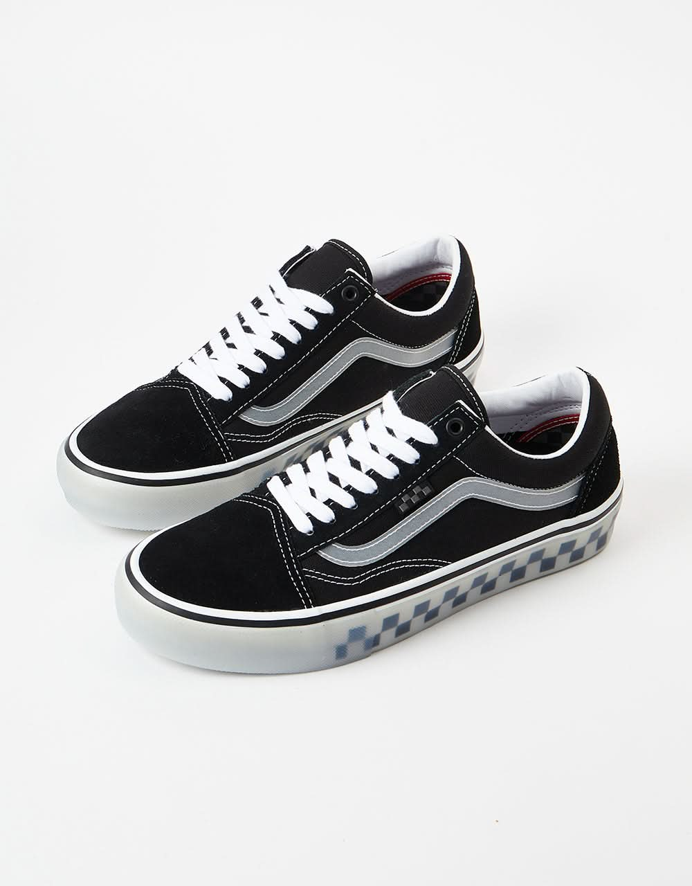 Zapatos Vans Skate Old Skool - (Goma translúcida) Negro/Transparente