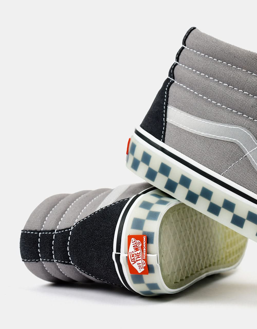 Chaussures Vans Skate SK8-Hi - (Caoutchouc translucide) Gris