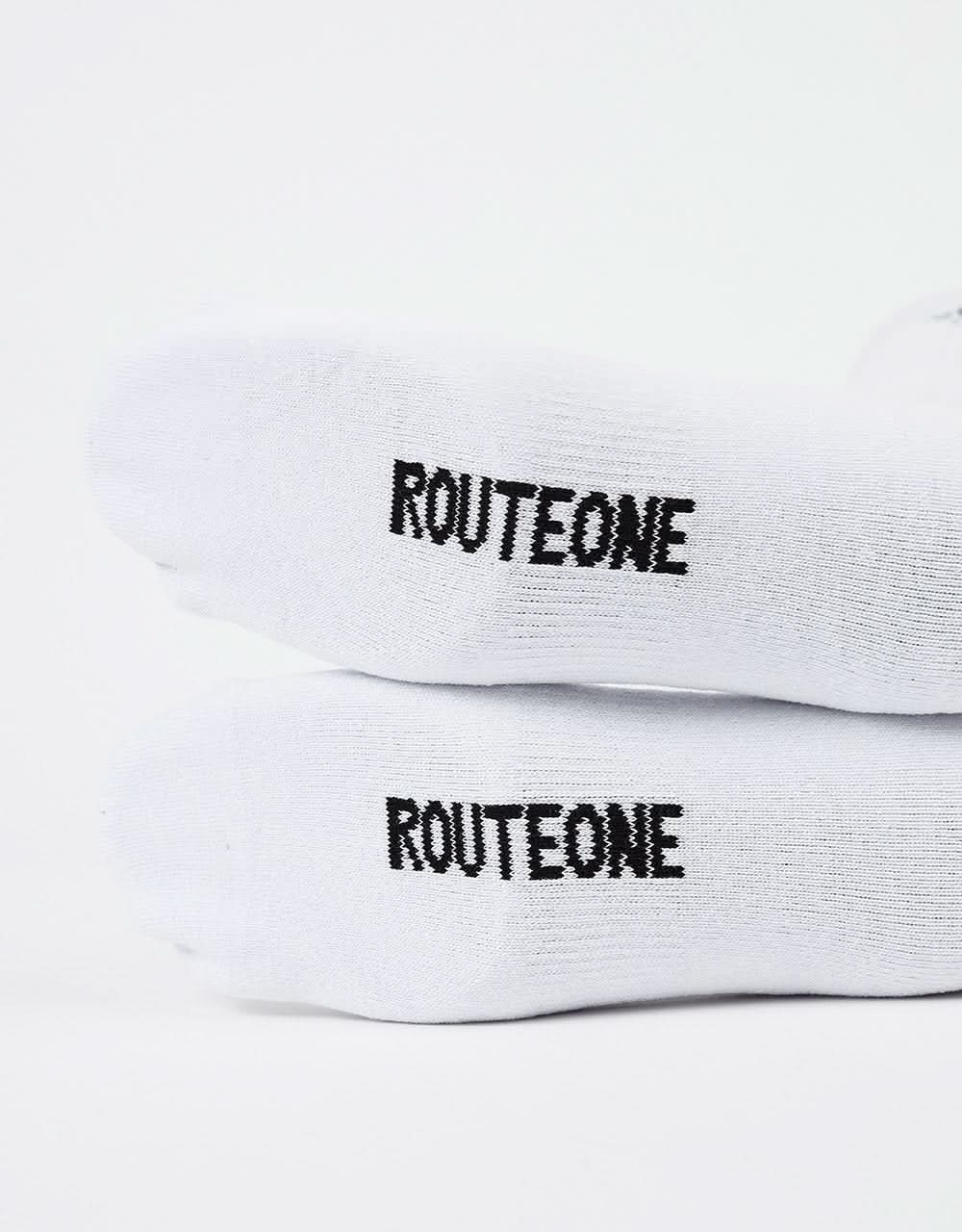 Route One Nuts Socks - White