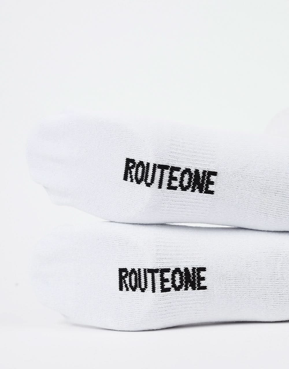 Route One Flush Socken – Weiß