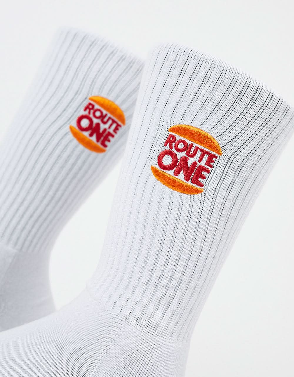 Route One King Socks - White