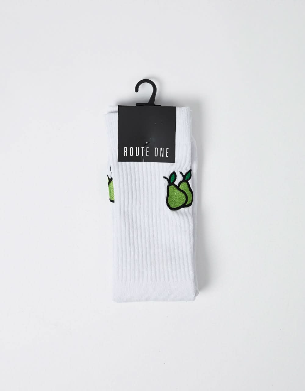 Route One Nice Pear Socks - White