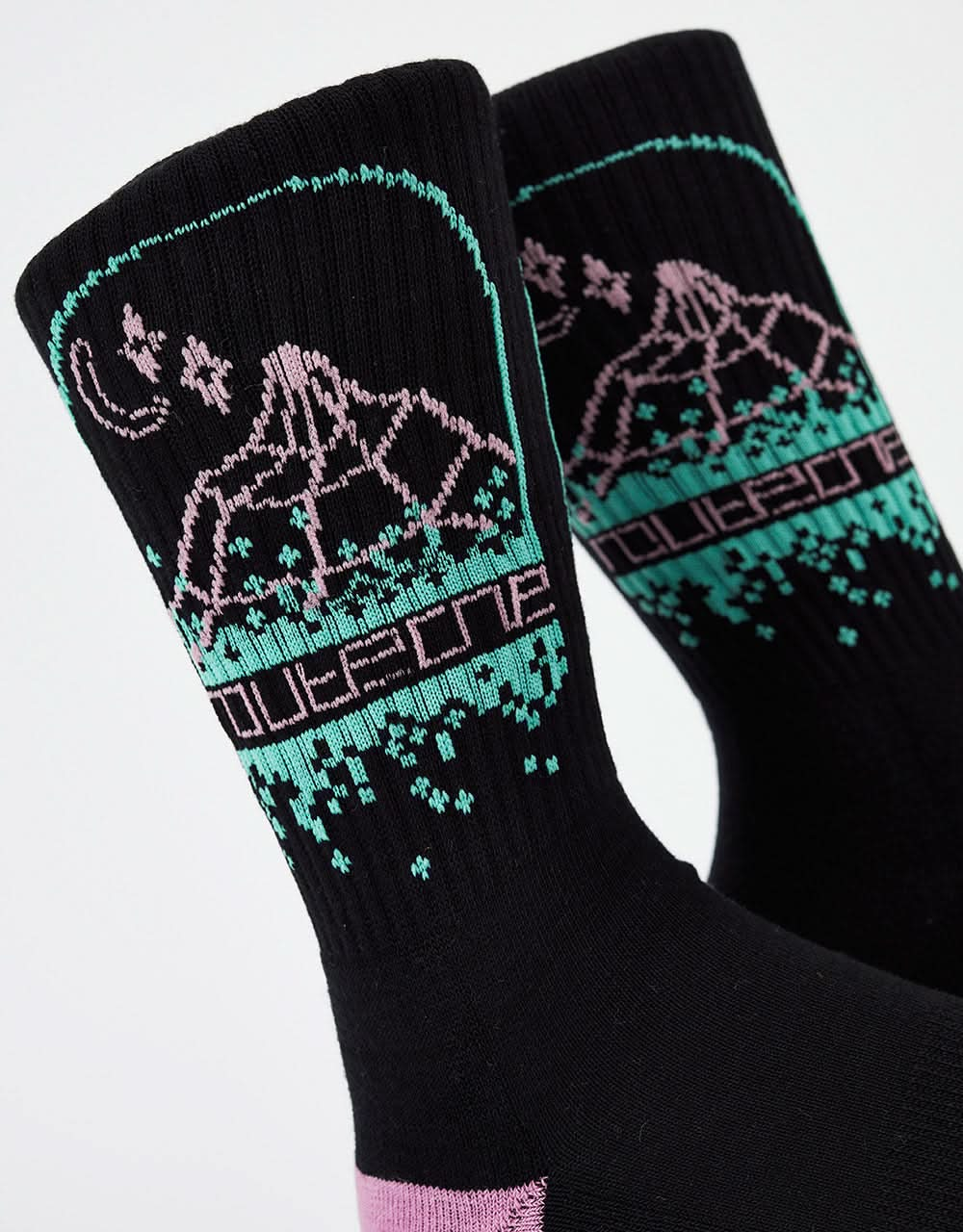 Route One Peak Socks - Black