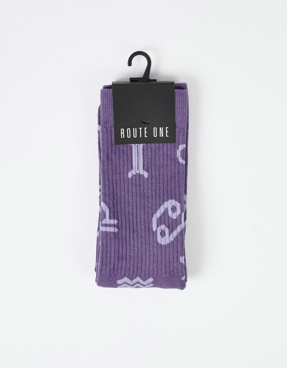 Route One Zodiac Socken – Lavendelblau