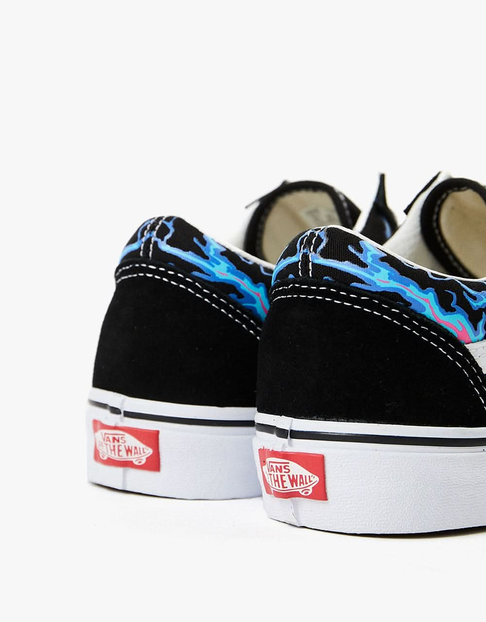 Vans Old Skool Skate Shoes - (Electric Flame) Black/True White