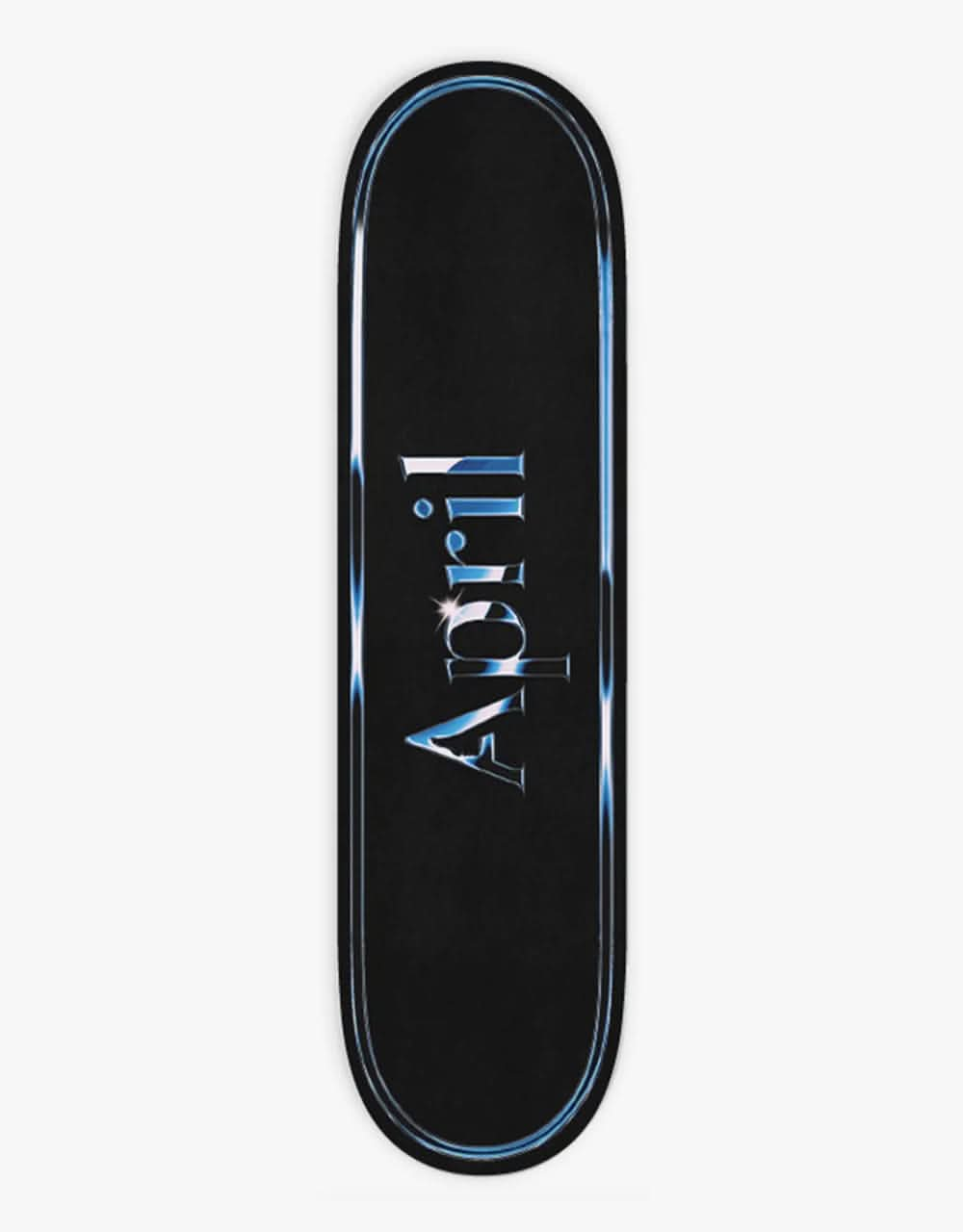 April Chrome Logo Skateboard Deck - 8"