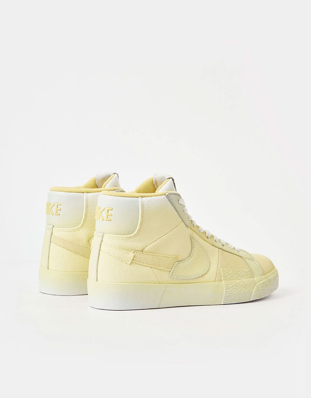 Nike SB Zoom Blazer Mid Premium Skate Shoes - Lemon Wash/Lemon Wash-Lemon Wash-White