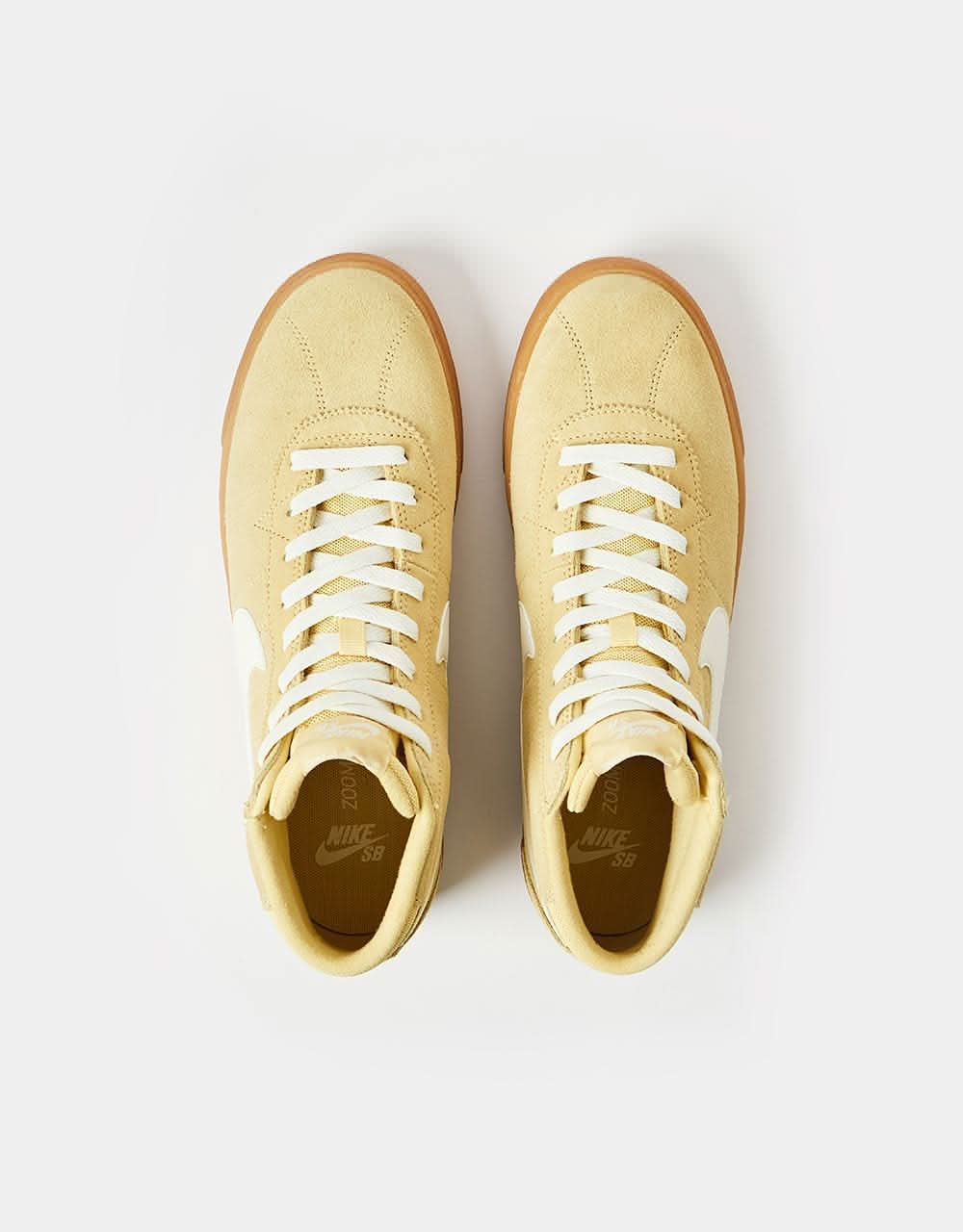 Nike SB Bruin High Skate Shoes - Lemon Wash/Sail-Lemon Wash