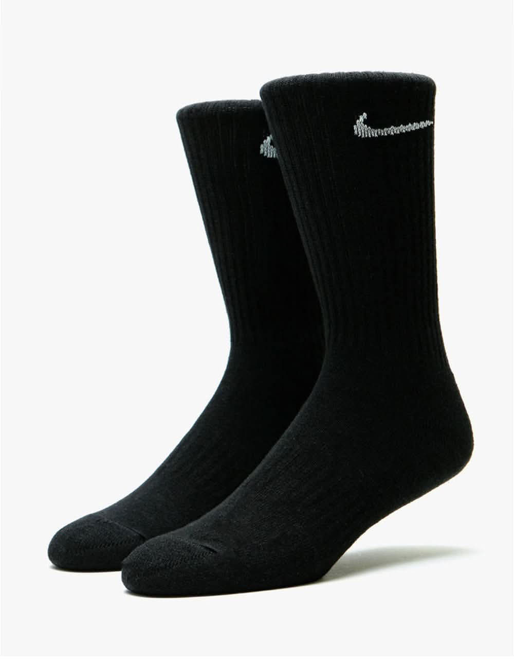 Nike Everyday Cushioned 3 Pack Socks - Black/White