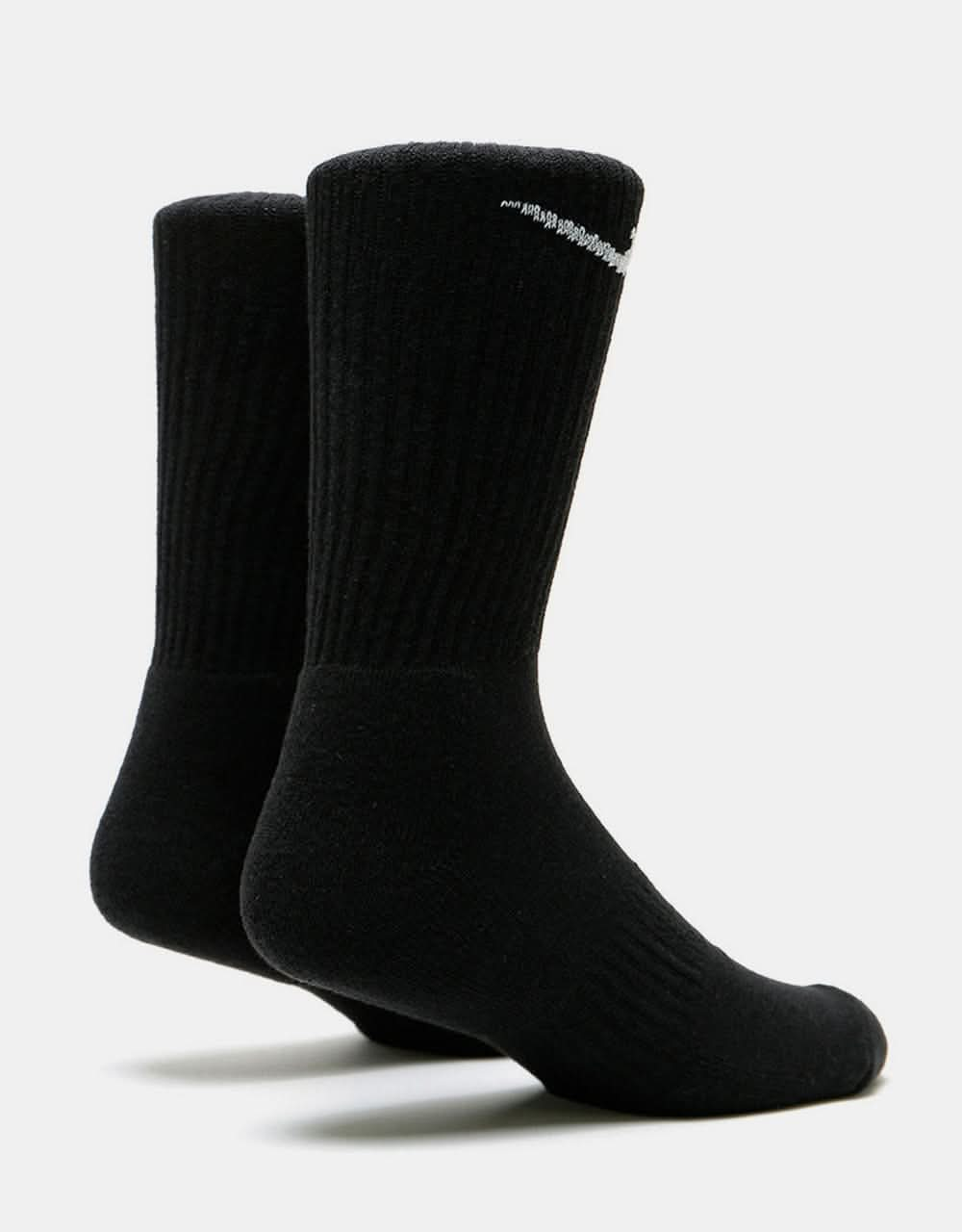 Nike Everyday Cushioned 3 Pack Socks - Black/White