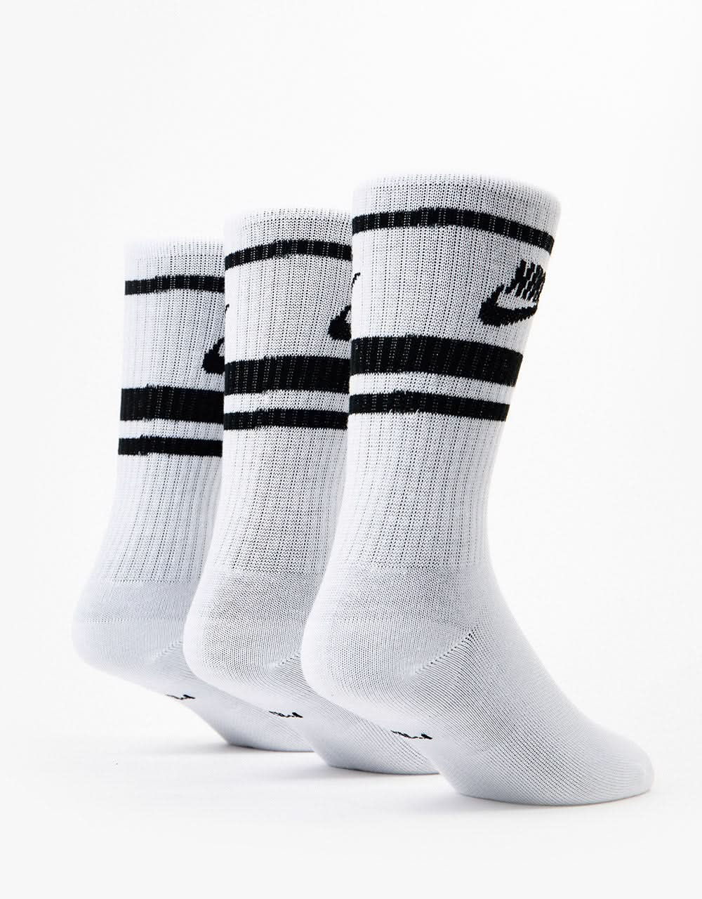 Nike Sportswear Everyday Essential 3 Pack Socks - White/Black/Black