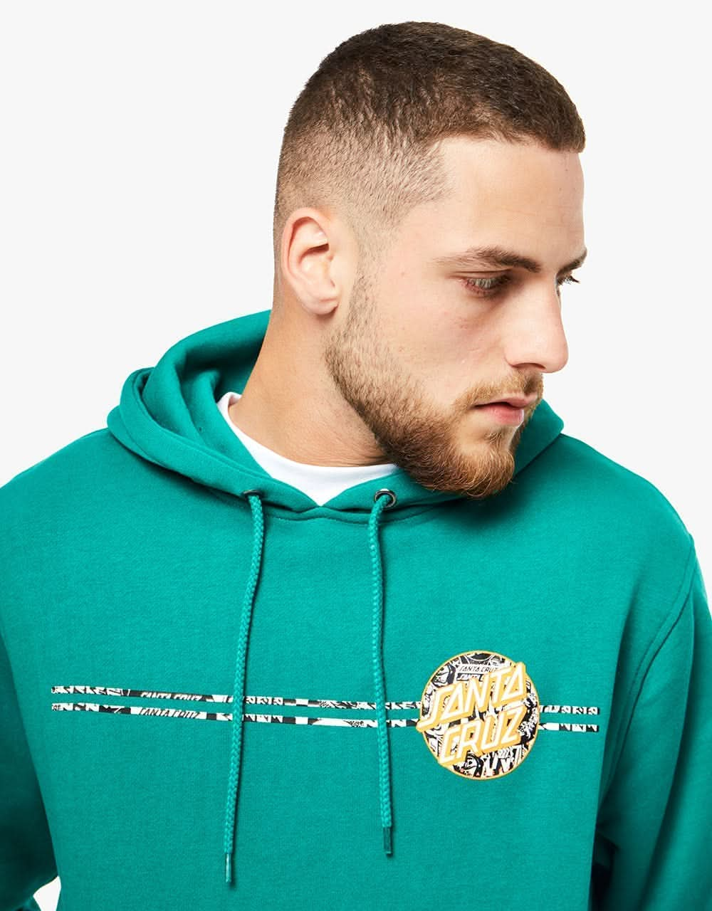 Santa Cruz Flier Dot Pullover Hoodie - Ivy Green