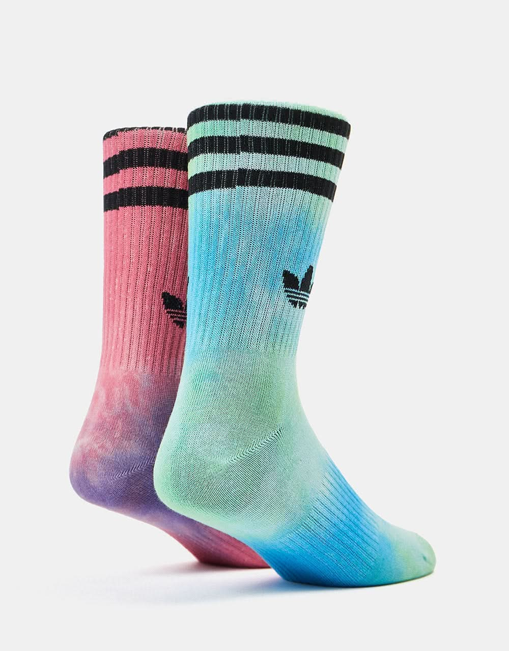 adidas Batik Crew 2 Pack Socks - Pulse Magenta/Black