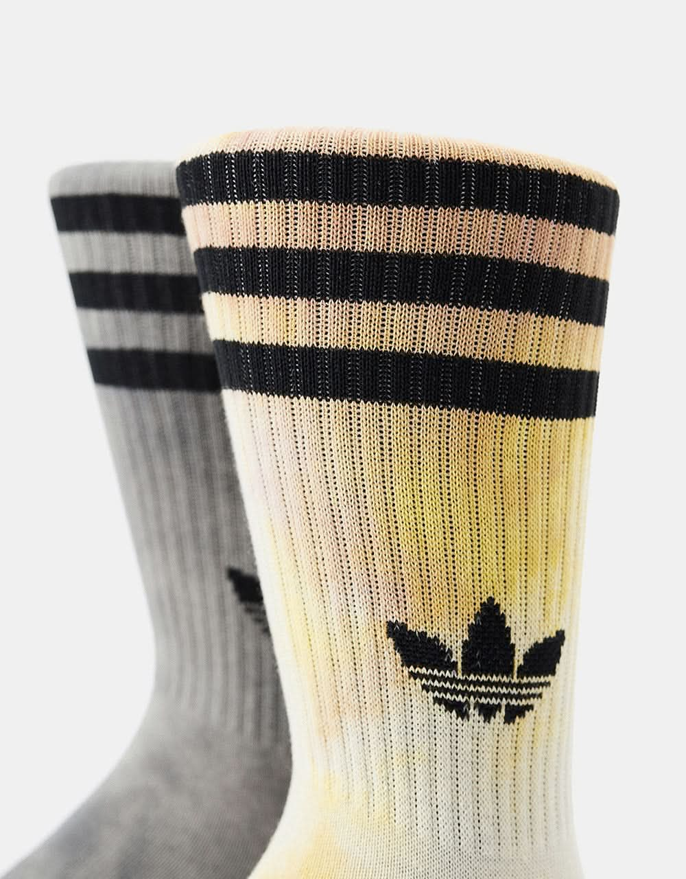 adidas Batik Crew 2 Pack Socks - MGH Solid Grey/Black