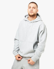 Sweat à capuche Nike Solo Swoosh - Gris foncé chiné/Blanc