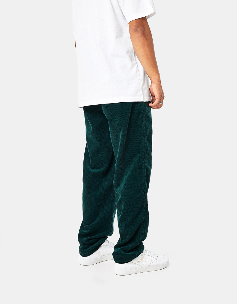 Route One Classic Cord Beach Pants - Forest Green