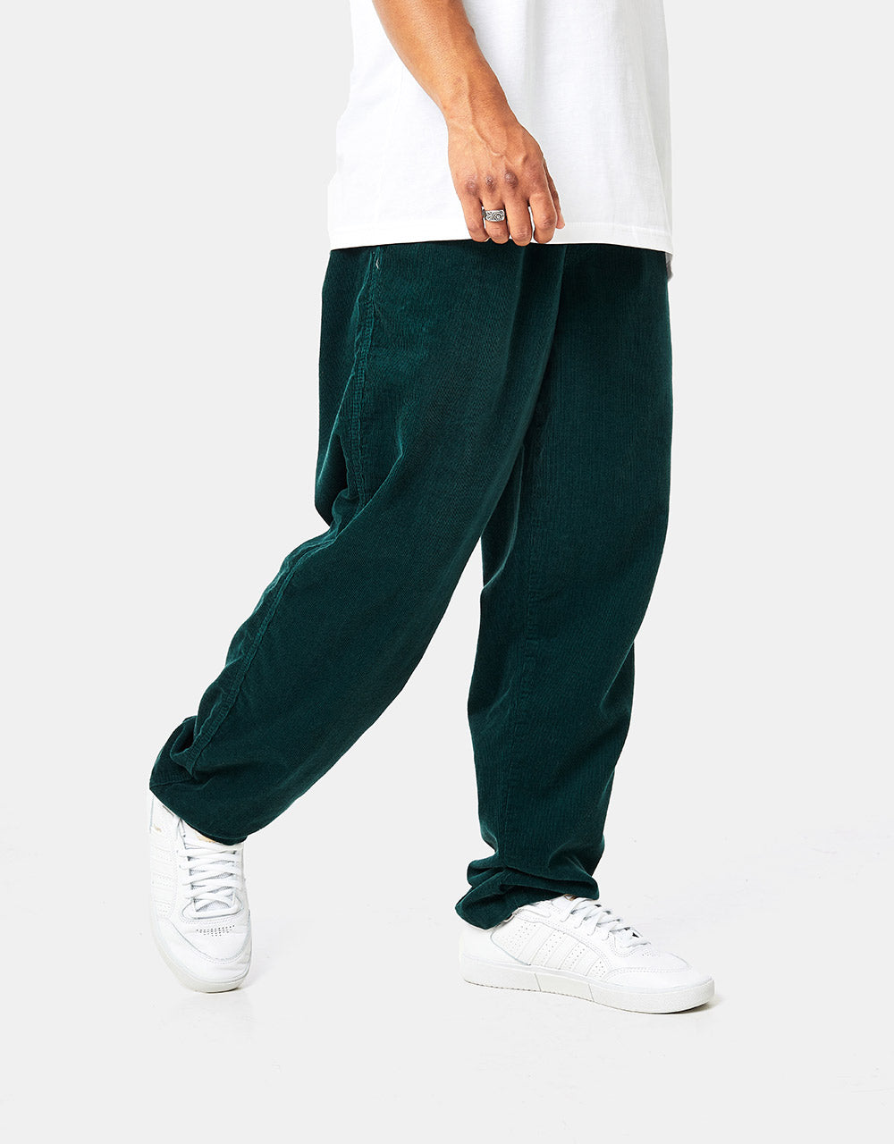 Pantalones de playa Route One Classic Cord - Verde Bosque