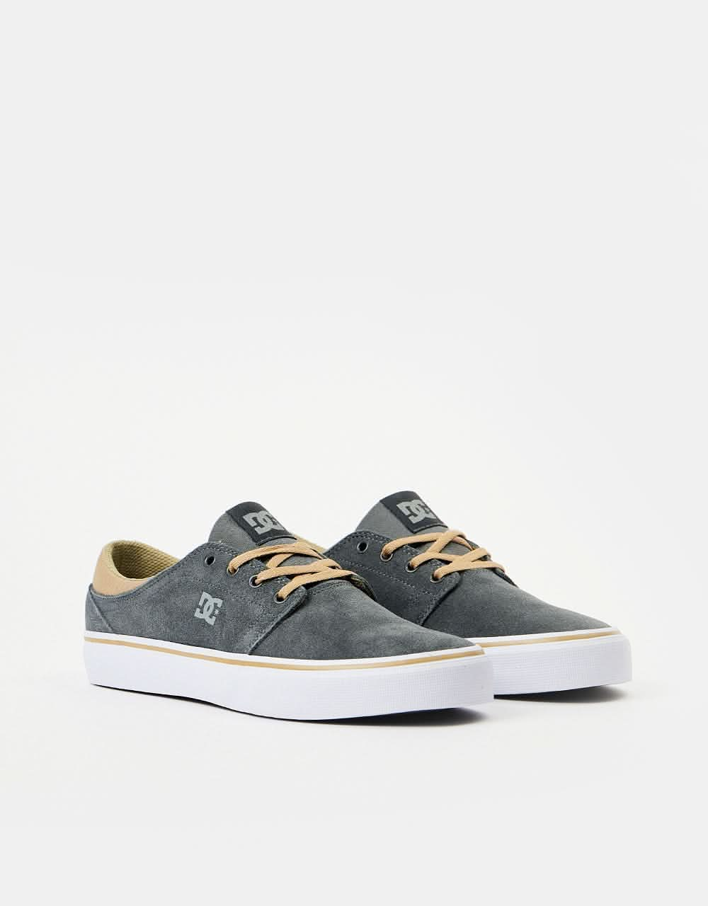 DC Trase SD Skate Shoes - Dark Grey/White