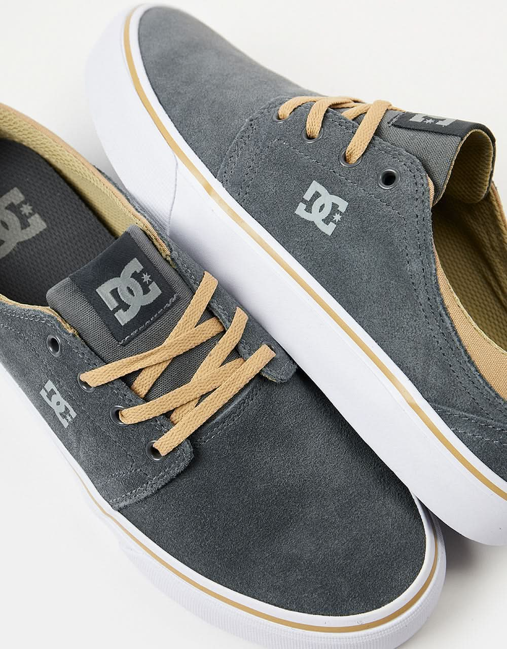 DC Trase SD Skate Shoes - Dark Grey/White