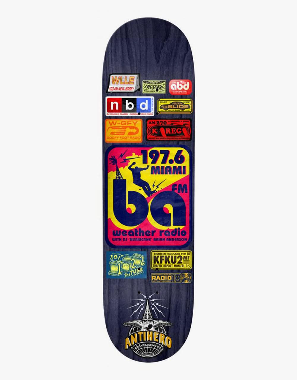 Anti Hero B.A. Broadcasting Skateboard Deck - 8.62"