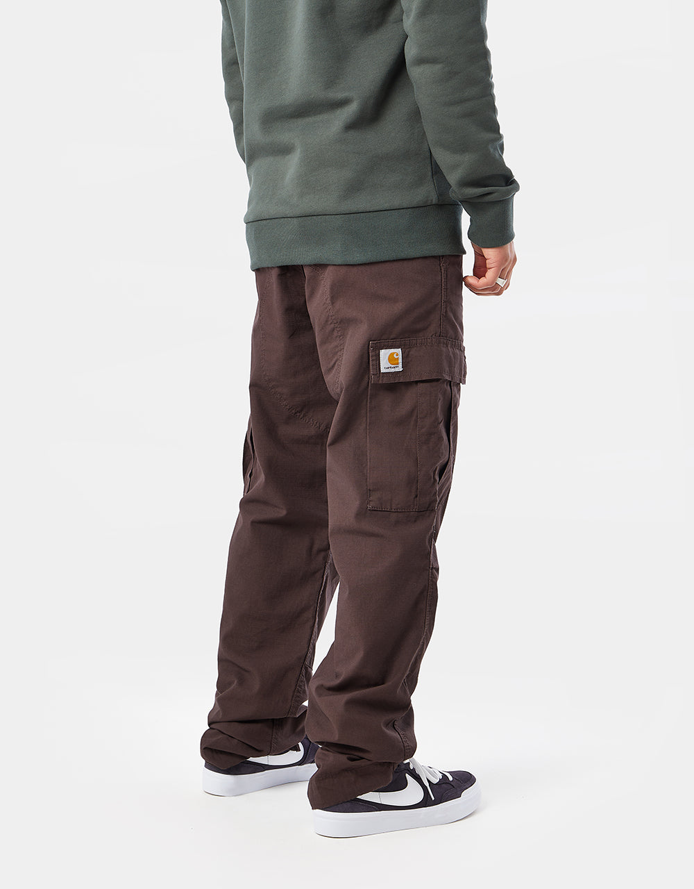 Carhartt WIP Regular Cargo Pant - Dark Umber (Rinsed)