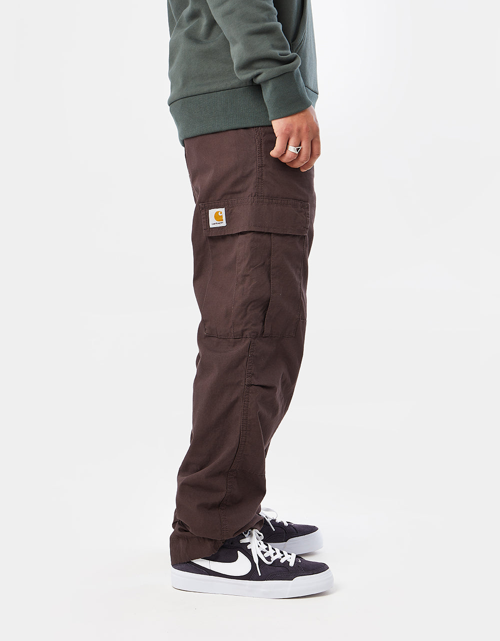 Carhartt WIP Regular Cargo Pant - Dark Umber (Rinsed)