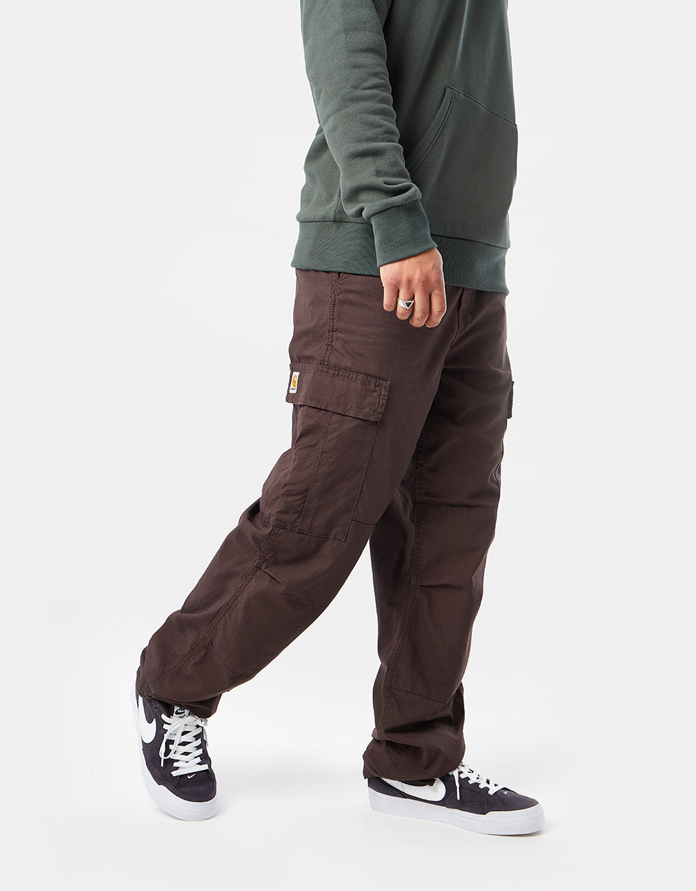 Carhartt WIP Regular Cargo Pant - Dark Umber (Rinsed)