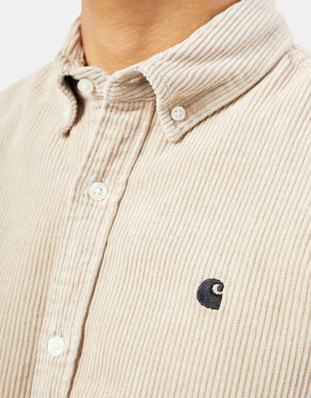 Carhartt WIP L/S Madison Cord Shirt - Wall/Black