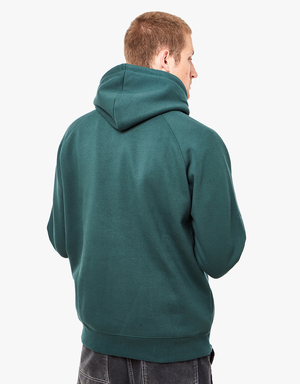 Carhartt WIP Hooded Chase Sweatshirt - Juniper/Gold