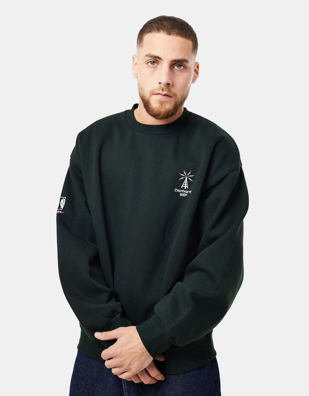 Carhartt WIP Connect Sweatshirt - Dark Cedar