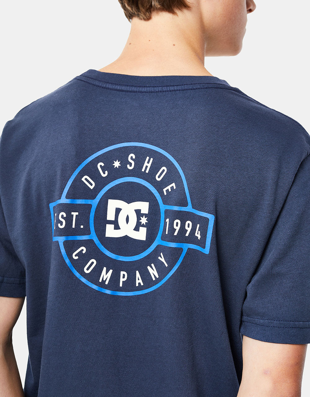 DC Crest Kids T-Shirt - Navy Blazer Garment Dye