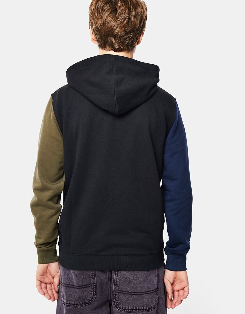 DC Riot 2 Kids Zip Hoodie - Black Color Block