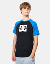 DC Raglan Kids T-Shirt - Black/Turkish Sea