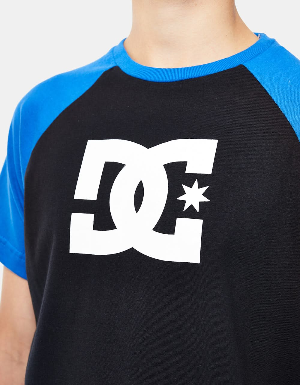 DC Raglan Kids T-Shirt - Black/Turkish Sea