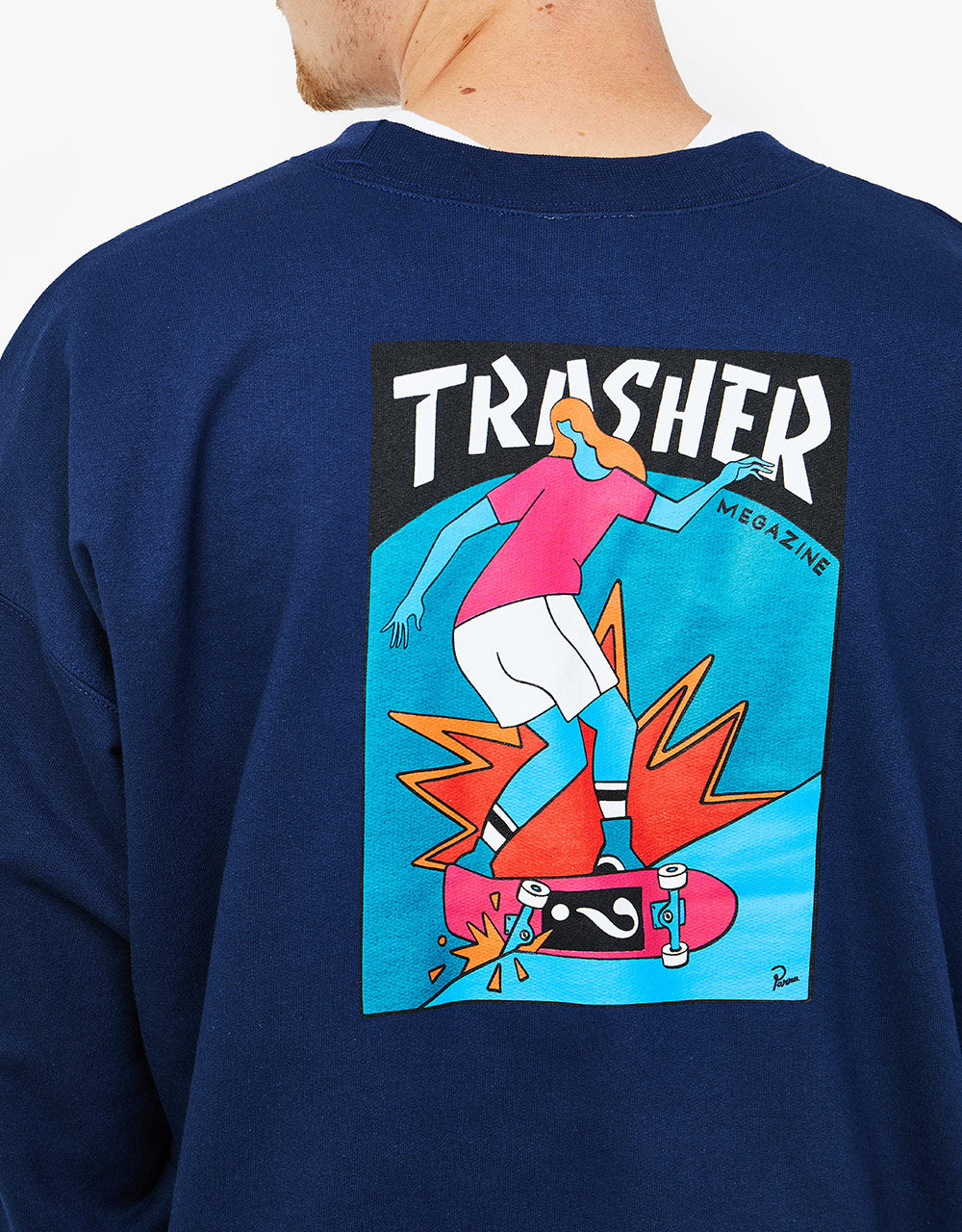 Thrasher x Parra Trasher Hurricane Crew - Navy