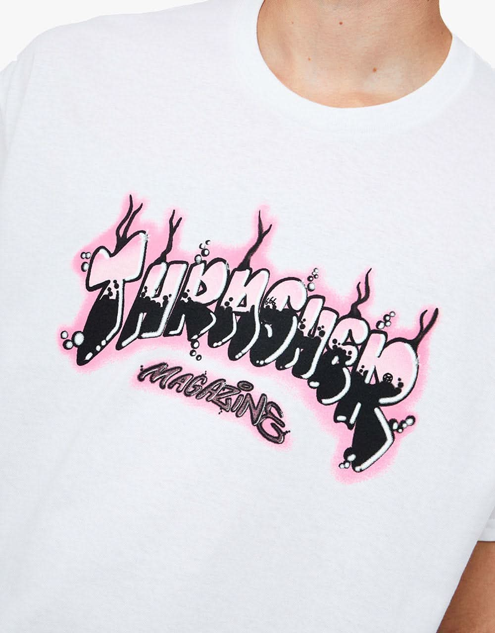 Thrasher Airbrush T-Shirt - White