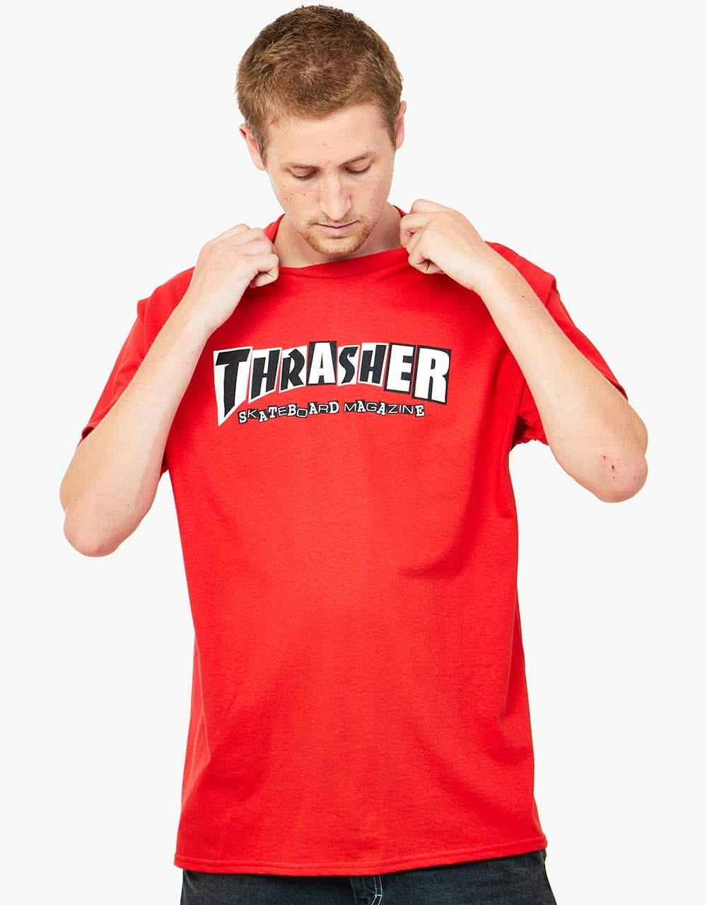 Thrasher x Baker Pullover T-Shirt - Red